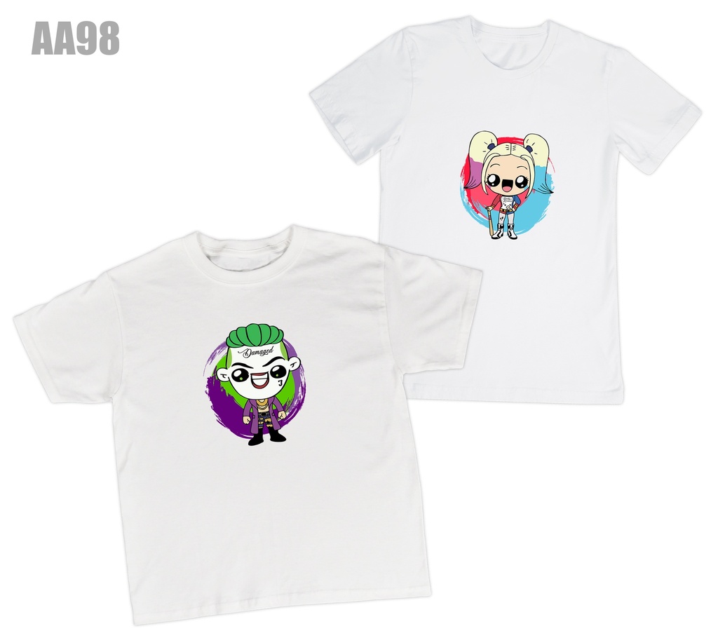 Camisas de harley quinn y joker hotsell
